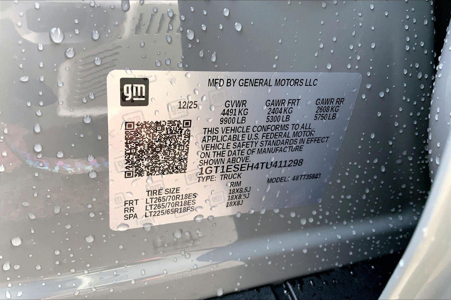 2026 GMC Sierra EV Elevation Standard Range