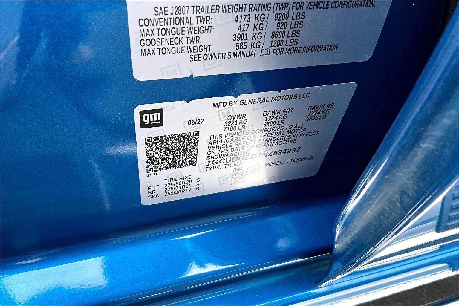 2022 Chevrolet Silverado 1500 LTZ