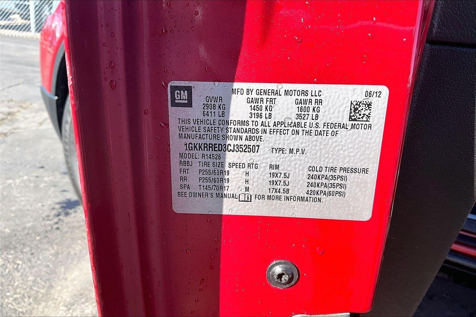 2012 GMC Acadia SLT1