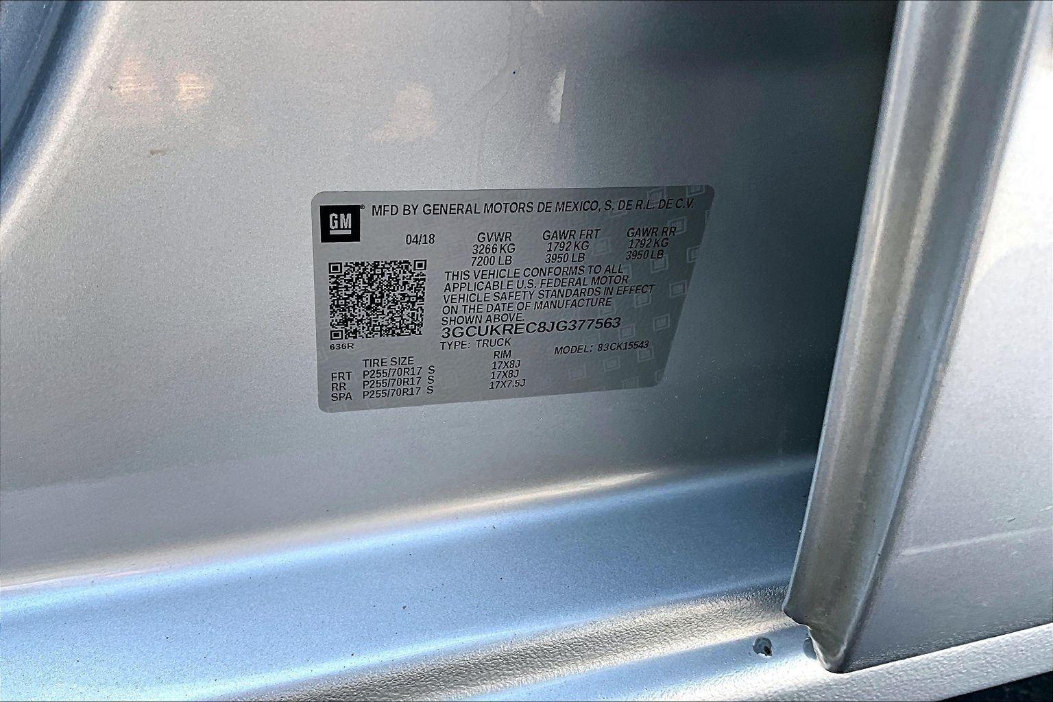 2018 Chevrolet Silverado 1500 LT