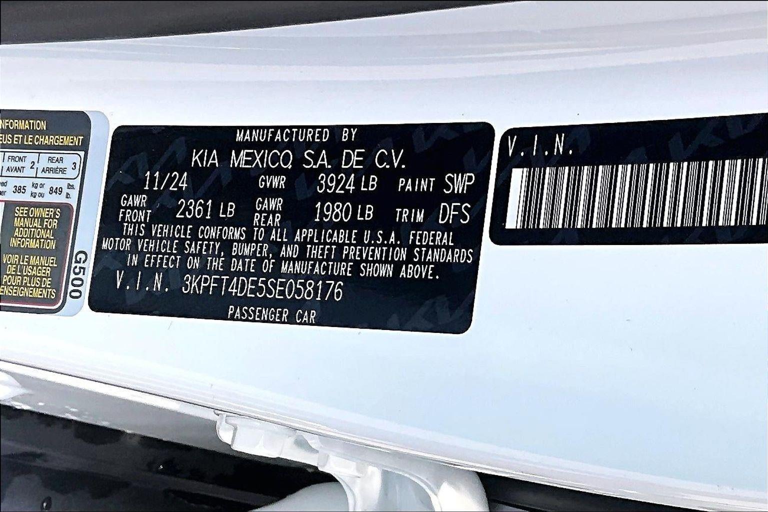 2025 Kia K4 LXS