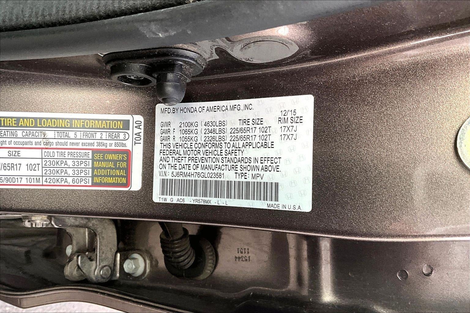 2016 Honda CR-V EX-L