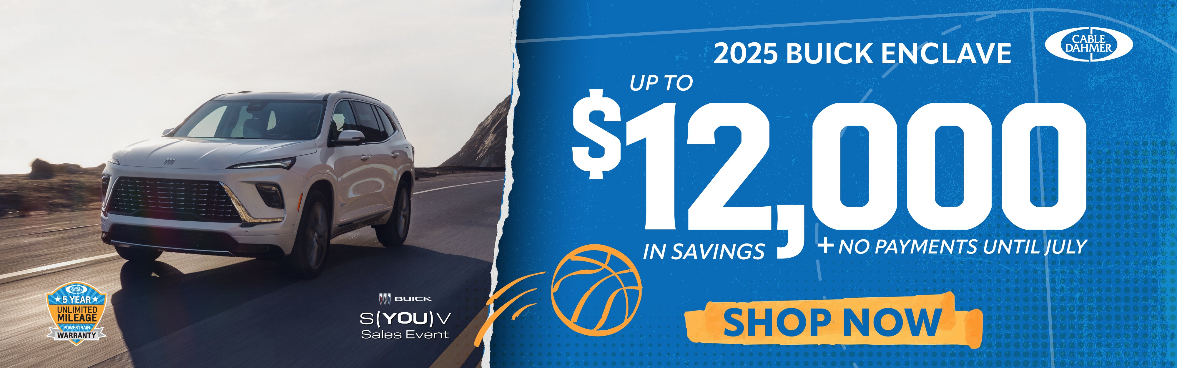 Up to $12,000 in savings on 2025 buick enclave