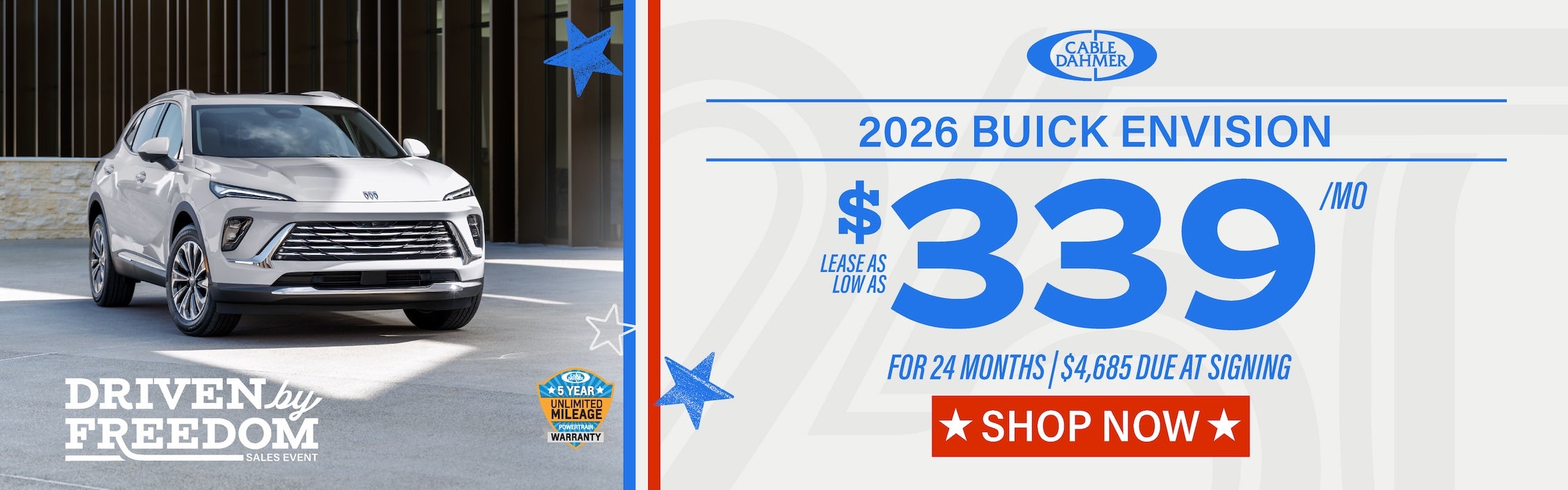 Lease as low as $339/mo for 24 months with $4,685 due at sig